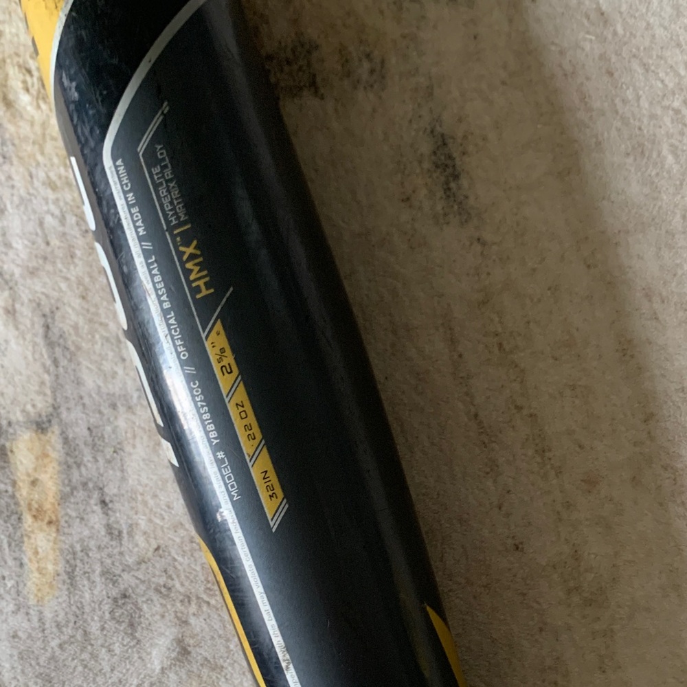 Easton Speed Brigade Composite s750c Black and Gold Baseball Bat w/weight - Picture 15 of 16